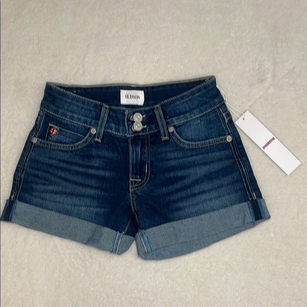 Hudson Jeans Rolled Cuff Denim Shorts NWT